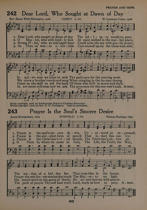 The Church School Hymnal for Youth page 207