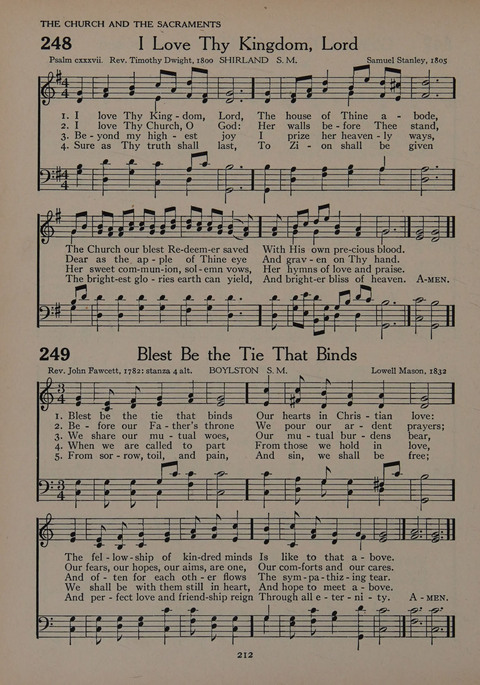 The Church School Hymnal for Youth page 212