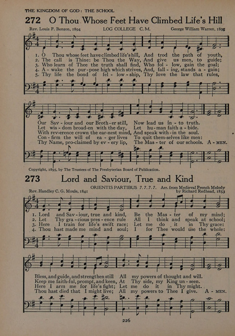 The Church School Hymnal for Youth page 226