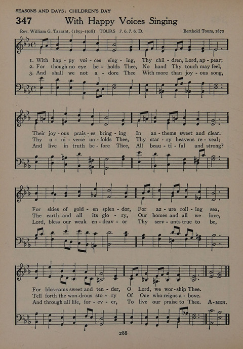 The Church School Hymnal for Youth page 288