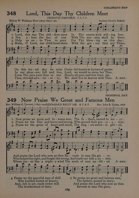 The Church School Hymnal for Youth page 289