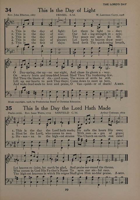 The Church School Hymnal for Youth page 29