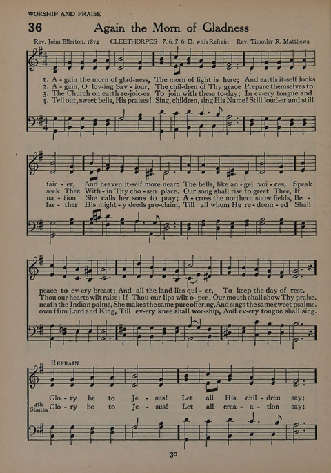 The Church School Hymnal for Youth page 30