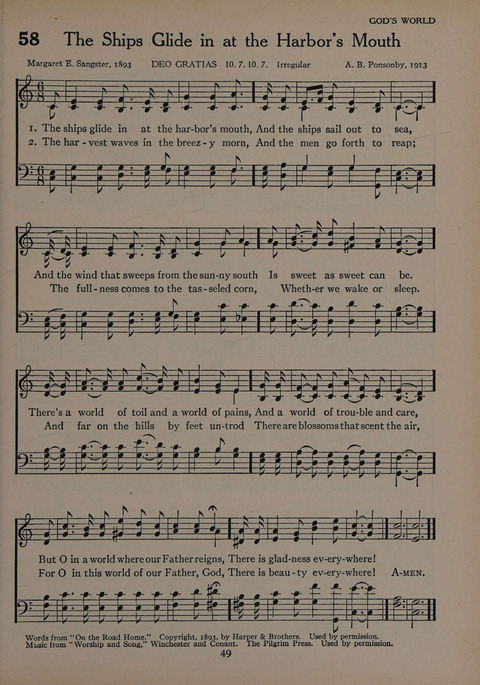 The Church School Hymnal for Youth page 49