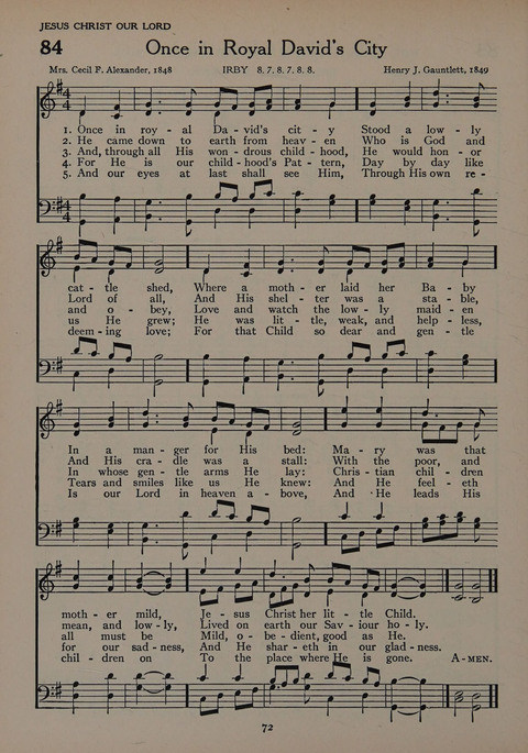 The Church School Hymnal for Youth page 72