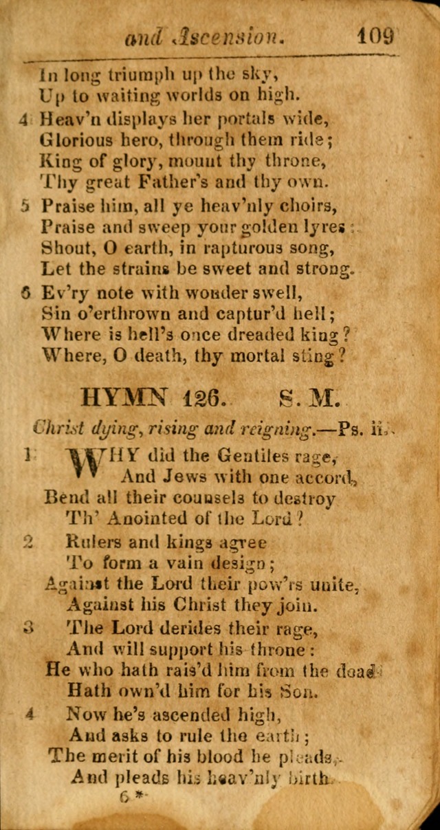A Choice Selection of Psalms, Hymns and Spiritual Songs for the use of  Christians page 110