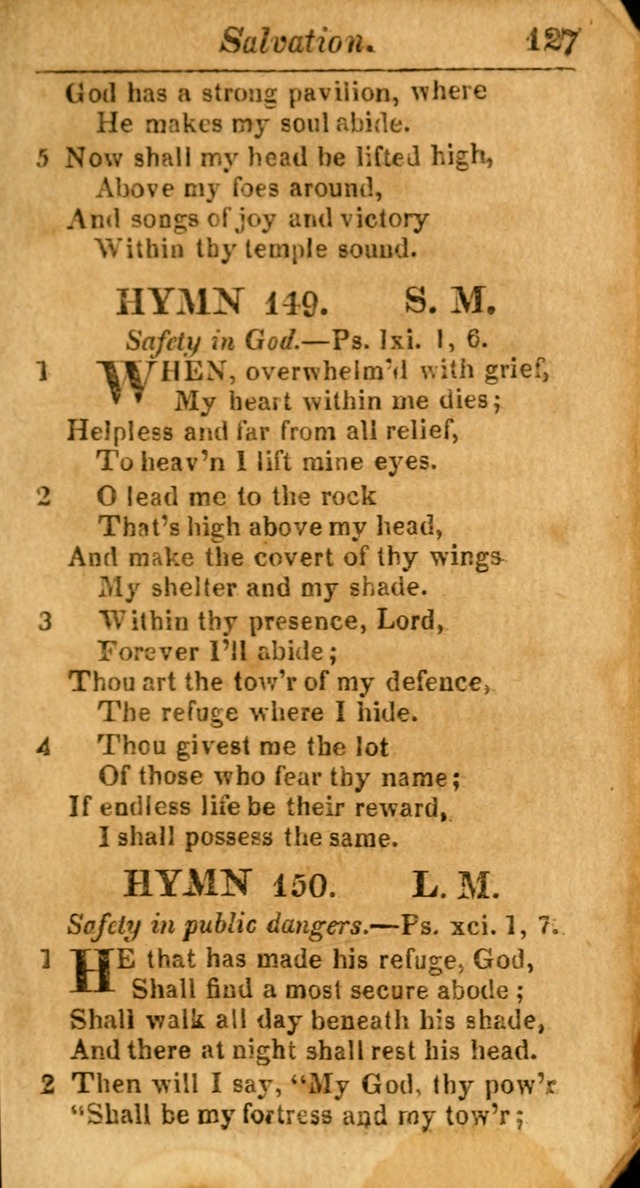 A Choice Selection of Psalms, Hymns and Spiritual Songs for the use of  Christians page 128