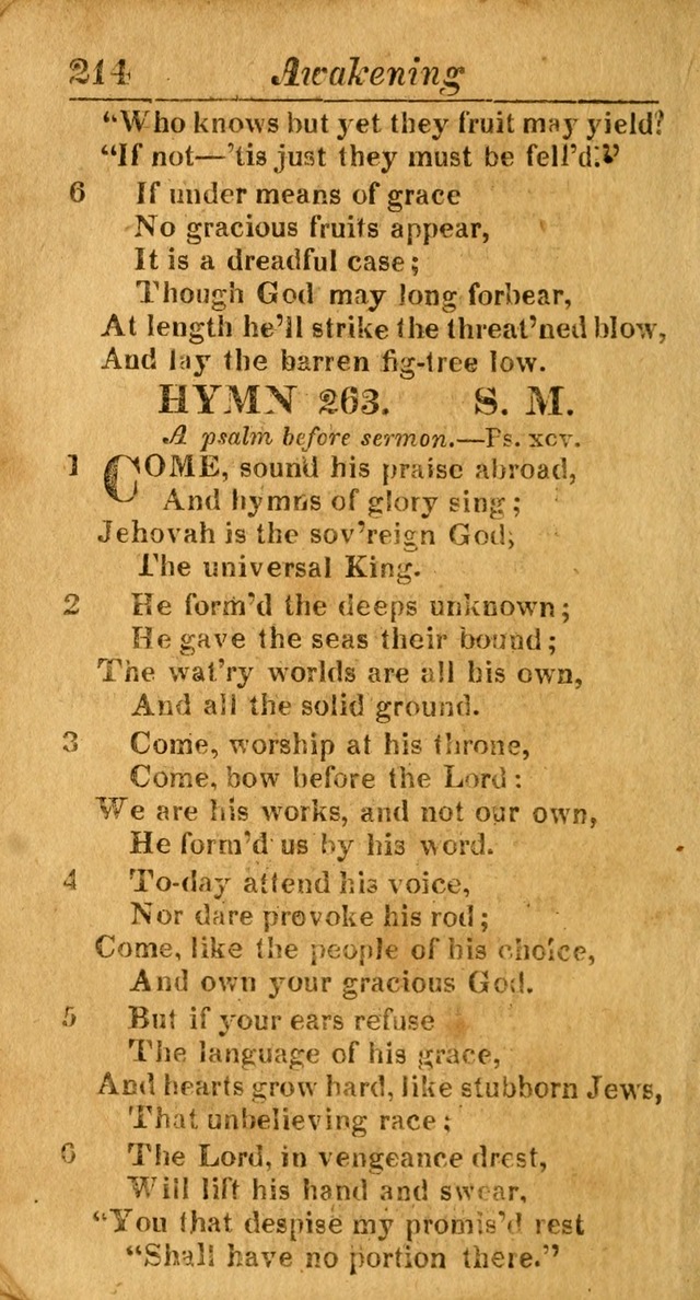 A Choice Selection of Psalms, Hymns and Spiritual Songs for the use of  Christians page 207