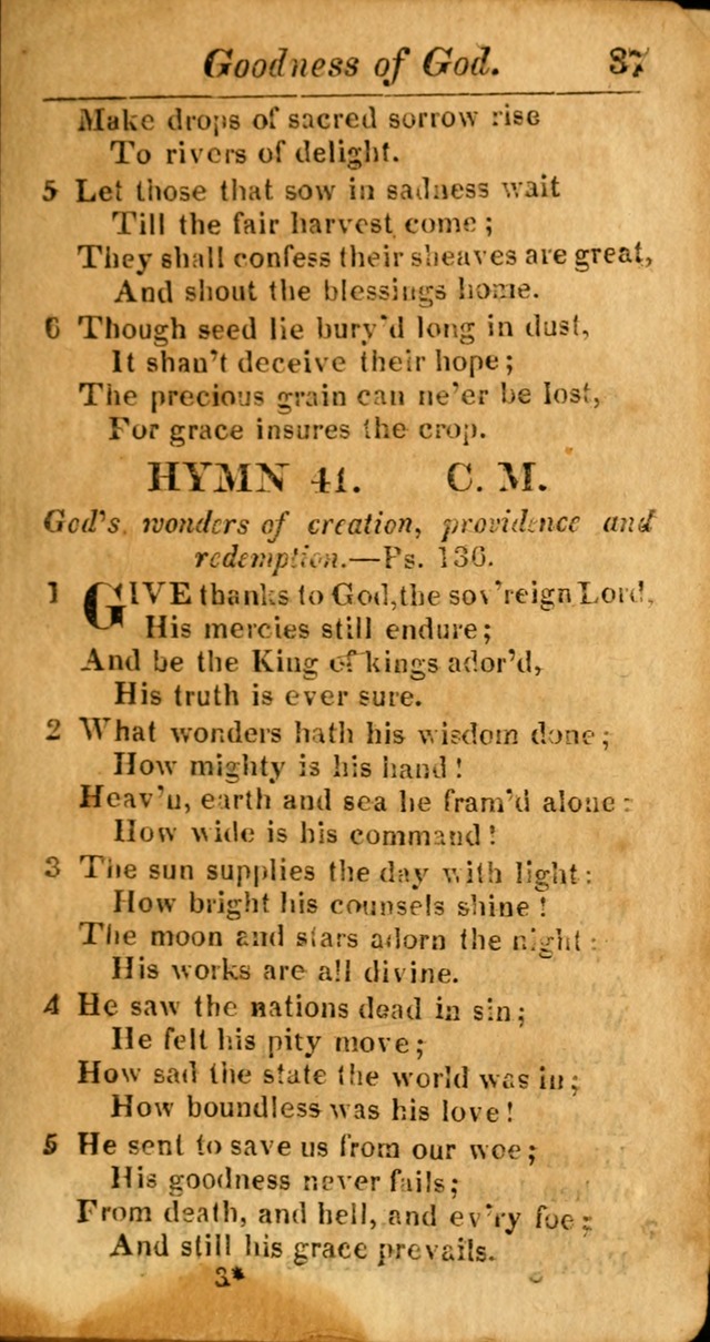 A Choice Selection of Psalms, Hymns and Spiritual Songs for the use of  Christians page 38