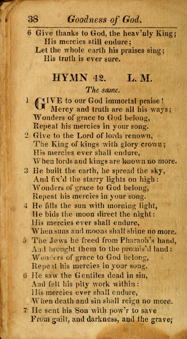 A Choice Selection of Psalms, Hymns and Spiritual Songs for the use of  Christians page 39