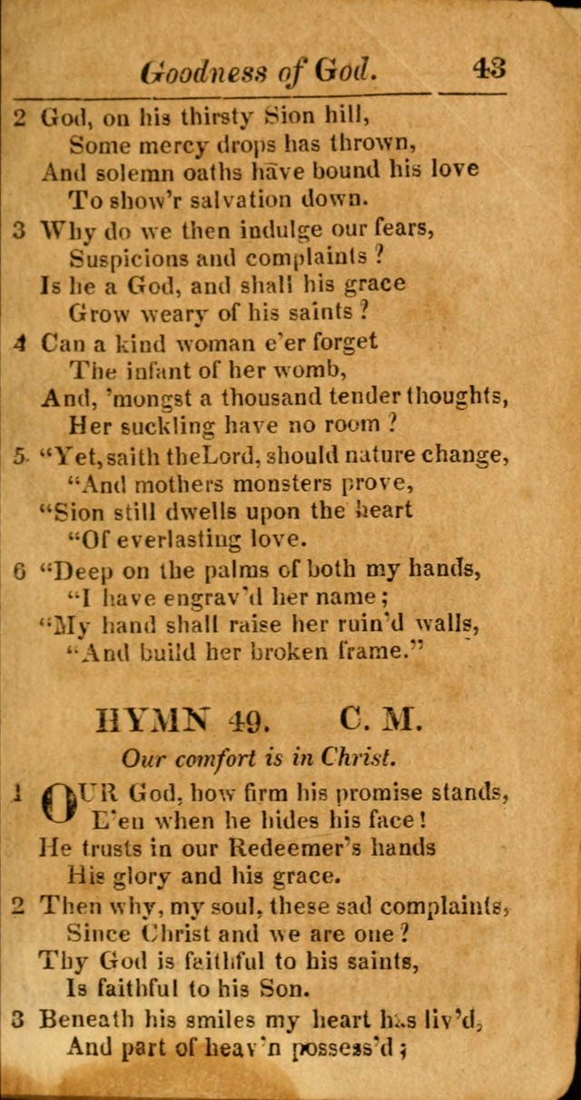 A Choice Selection of Psalms, Hymns and Spiritual Songs for the use of  Christians page 44