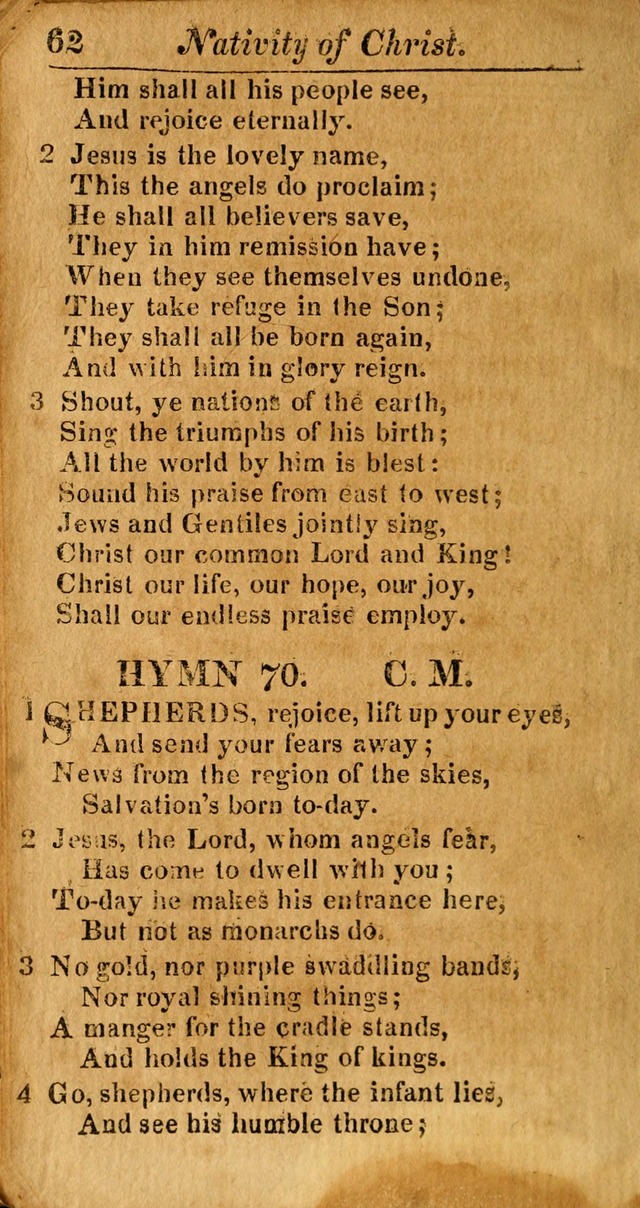 A Choice Selection of Psalms, Hymns and Spiritual Songs for the use of  Christians page 63