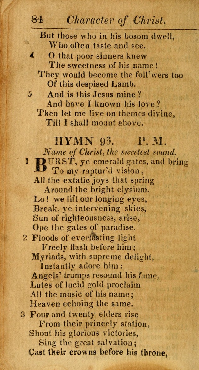 A Choice Selection of Psalms, Hymns and Spiritual Songs for the use of  Christians page 85