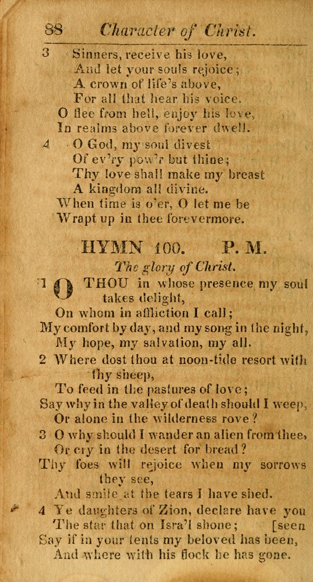 A Choice Selection of Psalms, Hymns and Spiritual Songs for the use of  Christians page 89