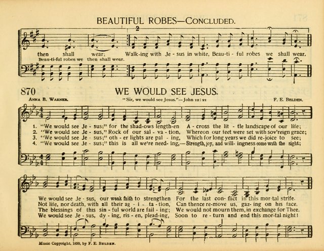 Christ in Song: for all religious services nearly one thousand best gospel hymns, new and old with responsive scripture readings (Rev. and Enl.) page 495