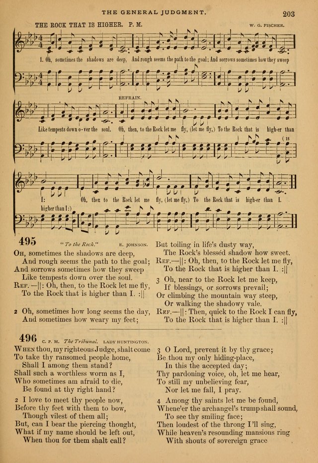 The Calvary Selection of Spiritual Songs: with music for use in social meetings. page 203