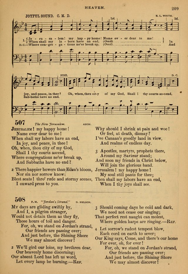 The Calvary Selection of Spiritual Songs: with music for use in social meetings. page 209