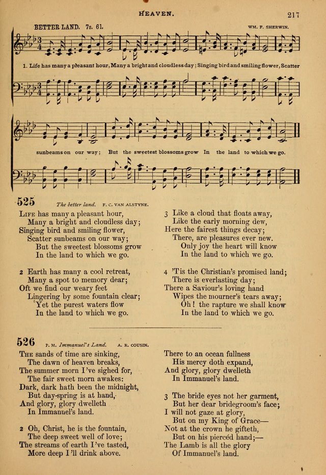 The Calvary Selection of Spiritual Songs: with music for use in social meetings. page 217