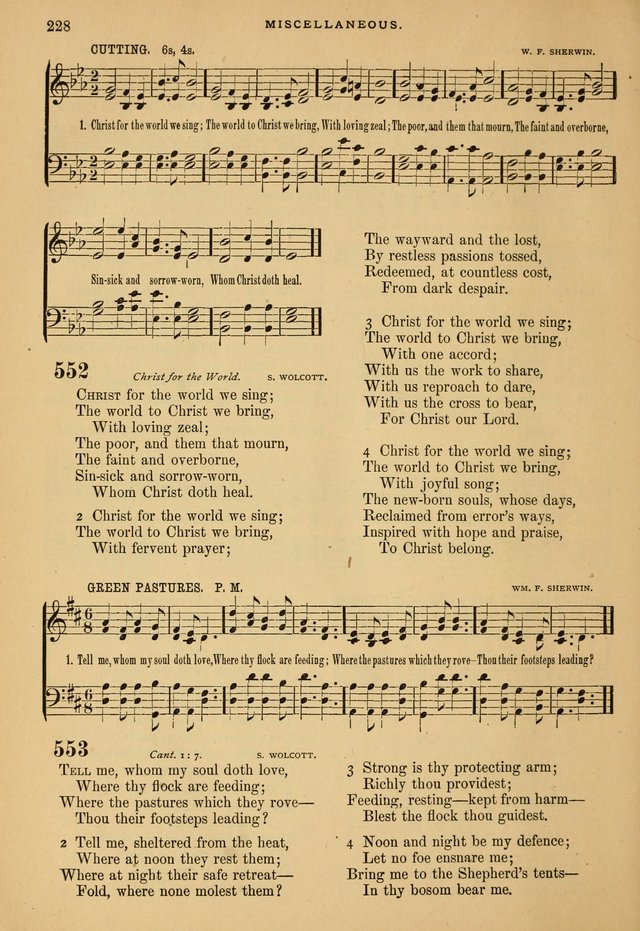 The Calvary Selection of Spiritual Songs: with music for use in social meetings. page 228