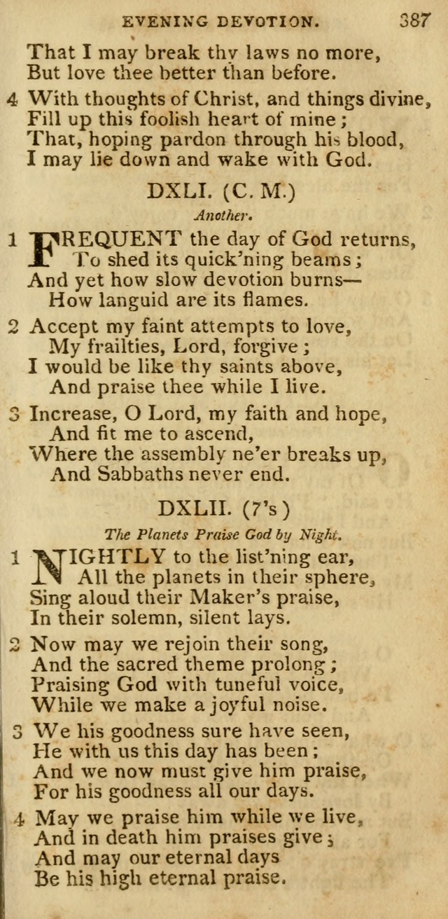 The Cluster of Spiritual Songs, Divine Hymns and Sacred Poems: being chiefly a collection (3rd ed. rev.) page 387