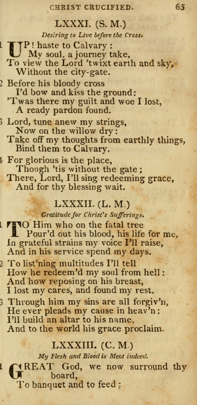 The Cluster of Spiritual Songs, Divine Hymns and Sacred Poems: being chiefly a collection (3rd ed. rev.) page 65