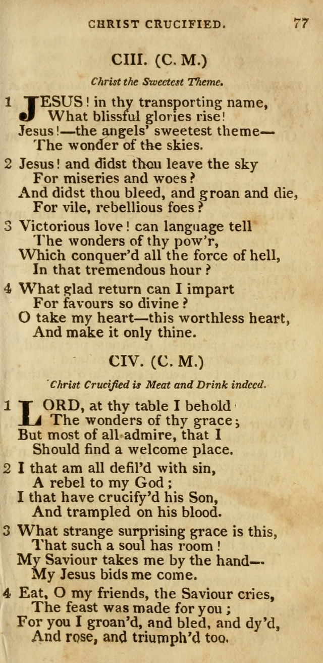 The Cluster of Spiritual Songs, Divine Hymns and Sacred Poems: being chiefly a collection (3rd ed. rev.) page 77