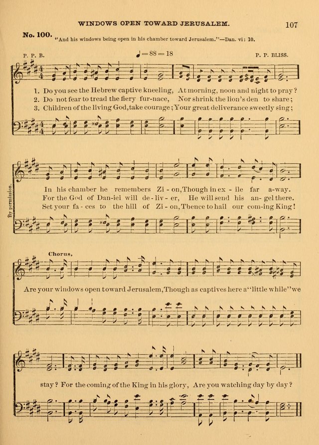 The Christian Sunday School Hymnal: a compilation of choice hymns and tunes for Sunday schools page 107
