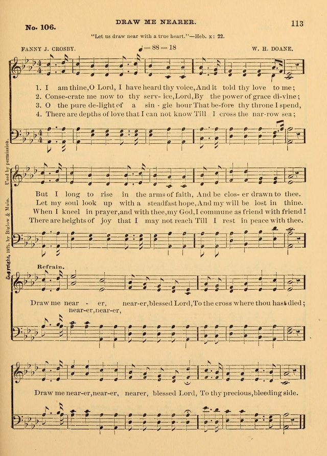 The Christian Sunday School Hymnal: a compilation of choice hymns and tunes for Sunday schools page 113