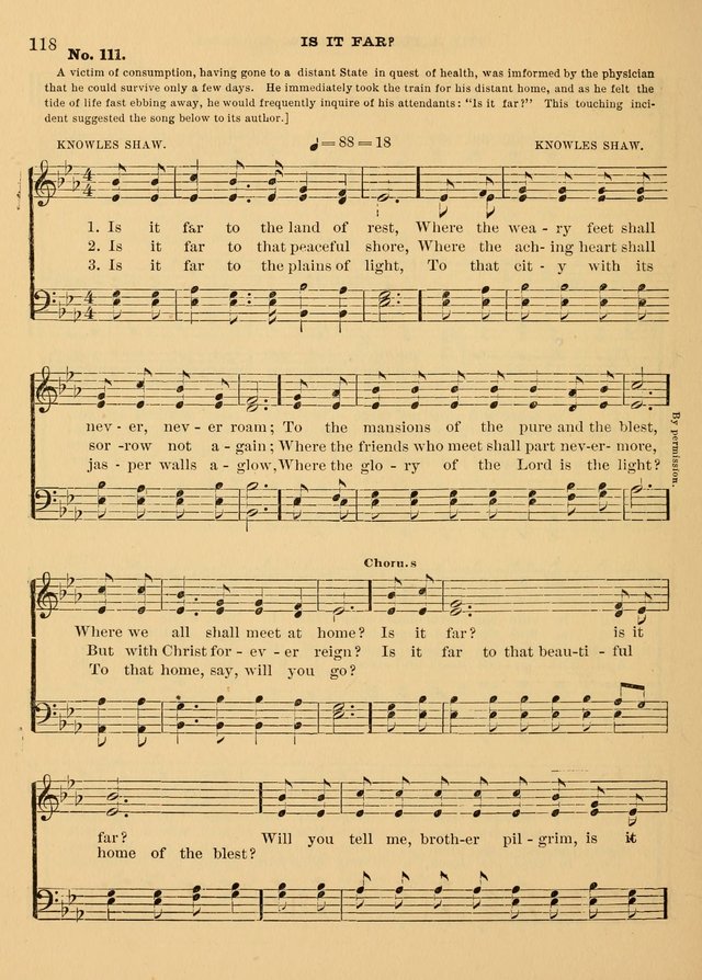 The Christian Sunday School Hymnal: a compilation of choice hymns and tunes for Sunday schools page 118