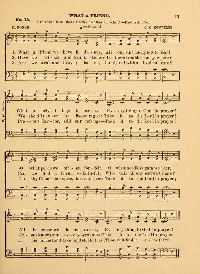 The Christian Sunday School Hymnal: a compilation of choice hymns and tunes for Sunday schools page 17