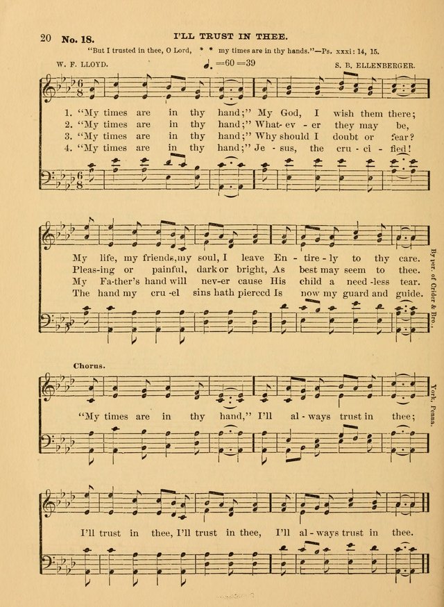 The Christian Sunday School Hymnal: a compilation of choice hymns and tunes for Sunday schools page 20