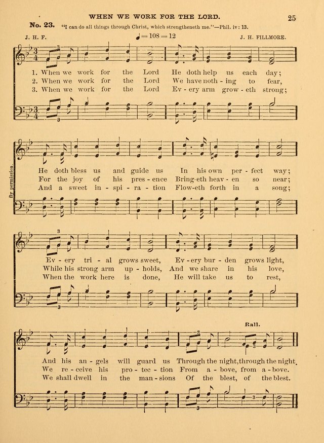 The Christian Sunday School Hymnal: a compilation of choice hymns and tunes for Sunday schools page 25