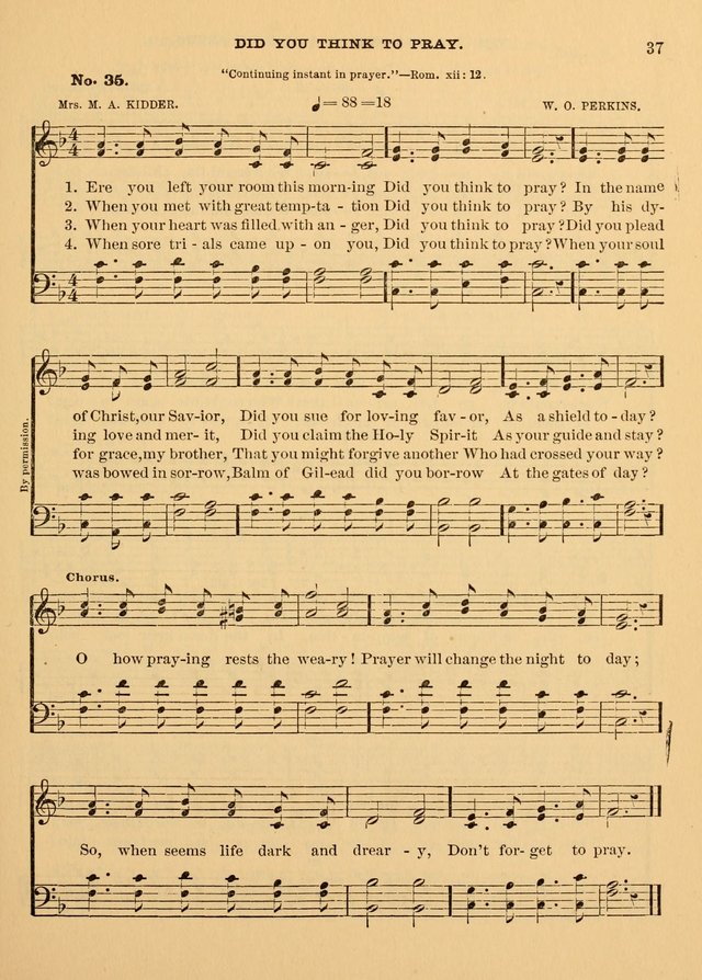 The Christian Sunday School Hymnal: a compilation of choice hymns and tunes for Sunday schools page 37