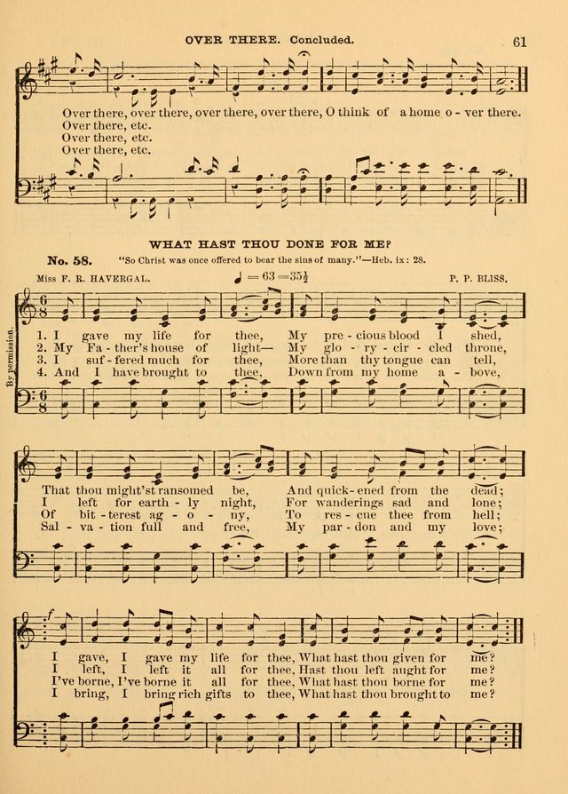 The Christian Sunday School Hymnal: a compilation of choice hymns and tunes for Sunday schools page 61