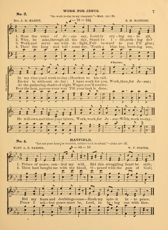 The Christian Sunday School Hymnal: a compilation of choice hymns and tunes for Sunday schools page 7