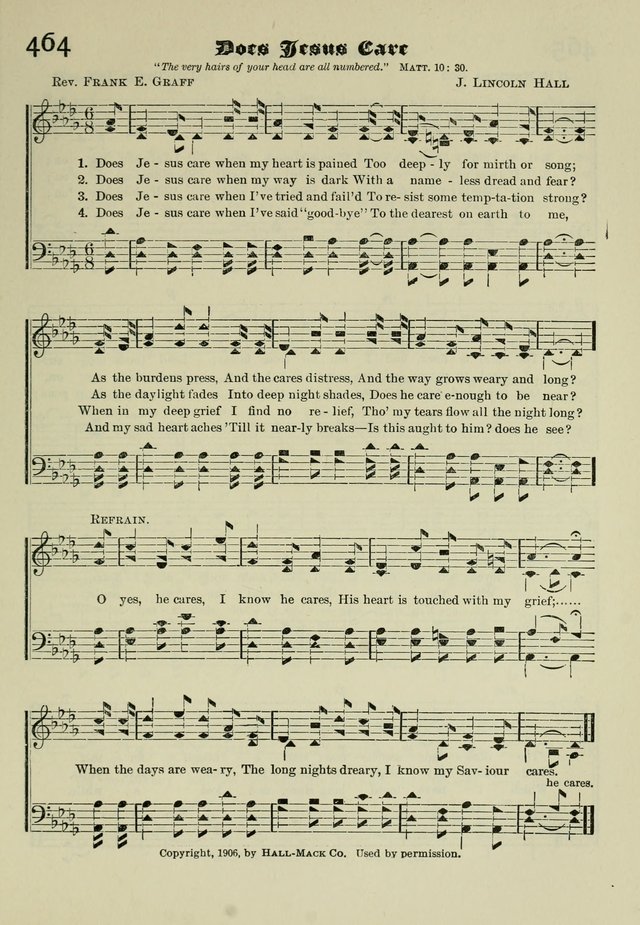 Church and Sunday School Hymnal with Supplement: a Collection of Hymns and Sacred Songs ... [with Deutscher Anhang] page 343