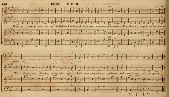 The Choir: or, Union collection of church music. Consisting of a great variety of psalm and hymn tunes, anthems, &c. original and selected. Including many beautiful subjects from the works.. (2nd ed.) page 196