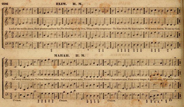 The Choir: or, Union collection of church music. Consisting of a great variety of psalm and hymn tunes, anthems, &c. original and selected. Including many beautiful subjects from the works.. (2nd ed.) page 206