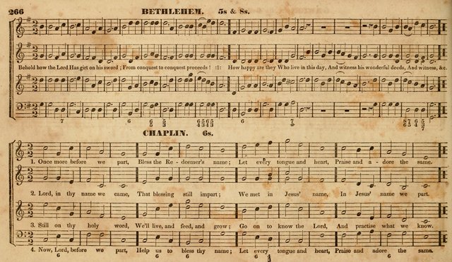 The Choir: or, Union collection of church music. Consisting of a great variety of psalm and hymn tunes, anthems, &c. original and selected. Including many beautiful subjects from the works.. (2nd ed.) page 266