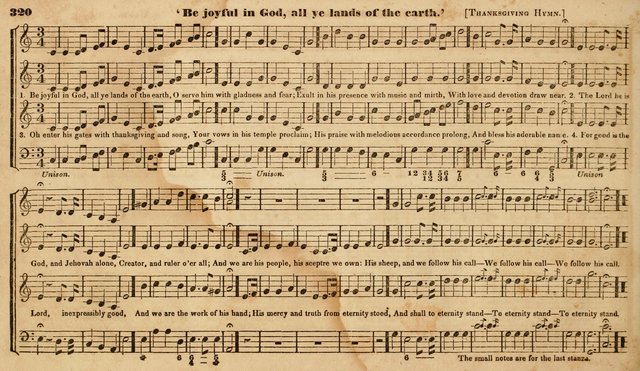 The Choir: or, Union collection of church music. Consisting of a great variety of psalm and hymn tunes, anthems, &c. original and selected. Including many beautiful subjects from the works.. (2nd ed.) page 320