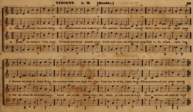 The Choir: or, Union collection of church music. Consisting of a great variety of psalm and hymn tunes, anthems, &c. original and selected. Including many beautiful subjects from the works.. (2nd ed.) page 43