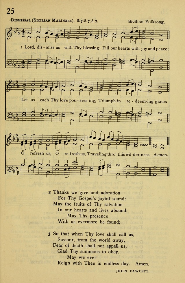 Columbia University Hymnal page 25