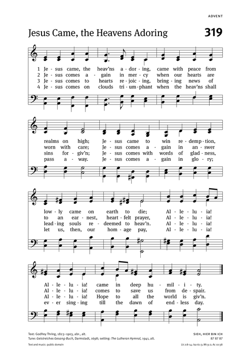 Christian Worship: Hymnal page 275