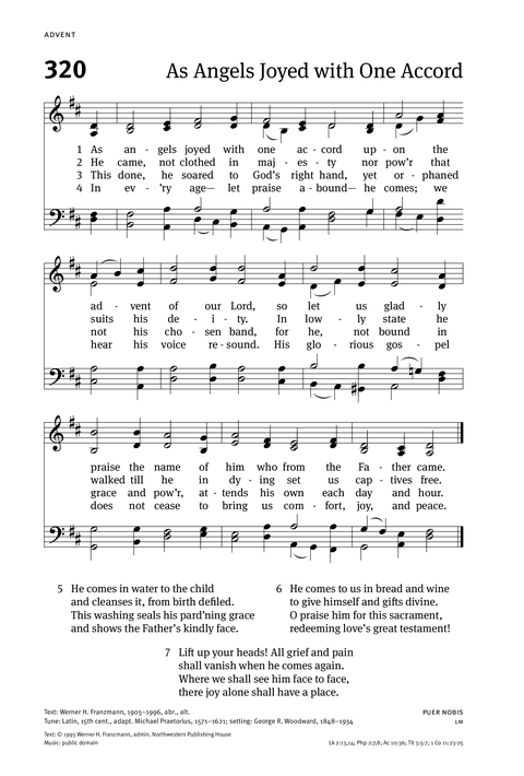 Christian Worship: Hymnal page 276