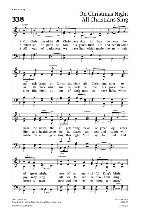 Christian Worship: Hymnal page 296