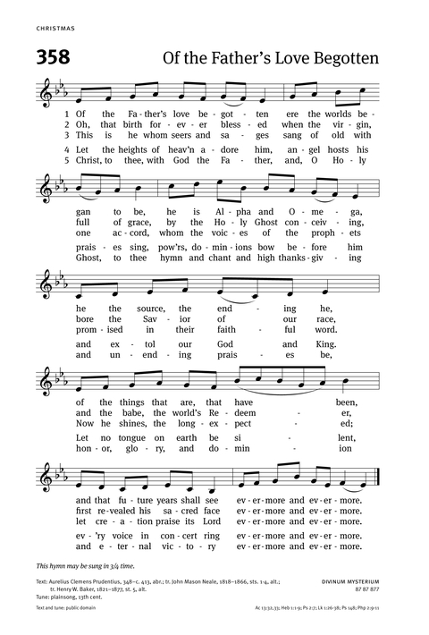 Christian Worship: Hymnal page 316