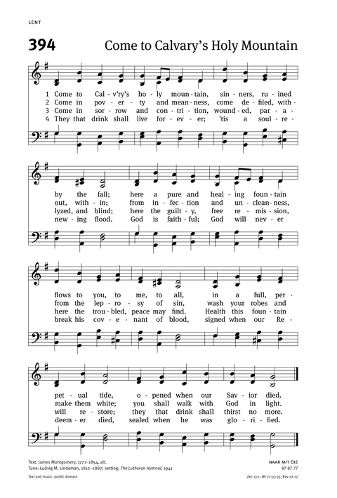 Christian Worship: Hymnal page 354