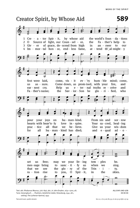 Christian Worship: Hymnal page 581