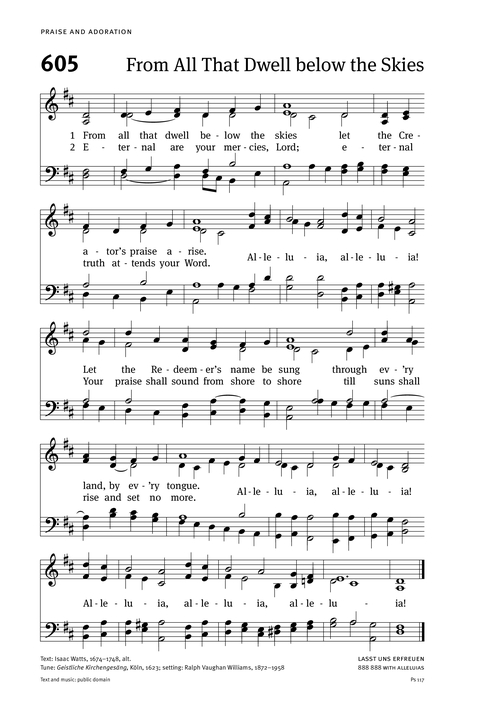 Christian Worship: Hymnal page 598