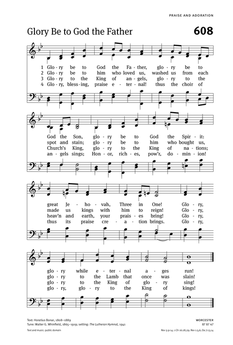 Christian Worship: Hymnal page 601